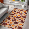 Thankgiving Turkey Pattern Print Floor Mat-grizzshop