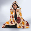 Thankgiving Turkey Pattern Print Hooded Blanket-grizzshop