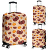 Thankgiving Turkey Pattern Print Luggage Cover Protector-grizzshop