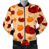 Thankgiving Turkey Pattern Print Men's Bomber Jacket-grizzshop