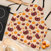 Thankgiving Turkey Pattern Print Women's Apron-grizzshop