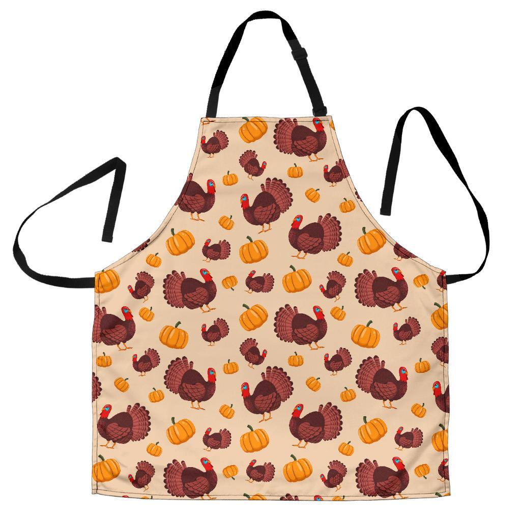 Thankgiving Turkey Pattern Print Women's Apron-grizzshop