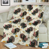 Thankgiving Turkey Print Pattern Blanket-grizzshop