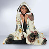 Thankgiving Turkey Print Pattern Hooded Blanket-grizzshop