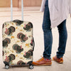 Thankgiving Turkey Print Pattern Luggage Cover Protector-grizzshop