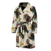 Thankgiving Turkey Print Pattern Men Long Robe-grizzshop