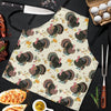 Thankgiving Turkey Print Pattern Men's Apron-grizzshop