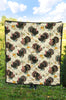 Thankgiving Turkey Print Pattern Quilt-grizzshop