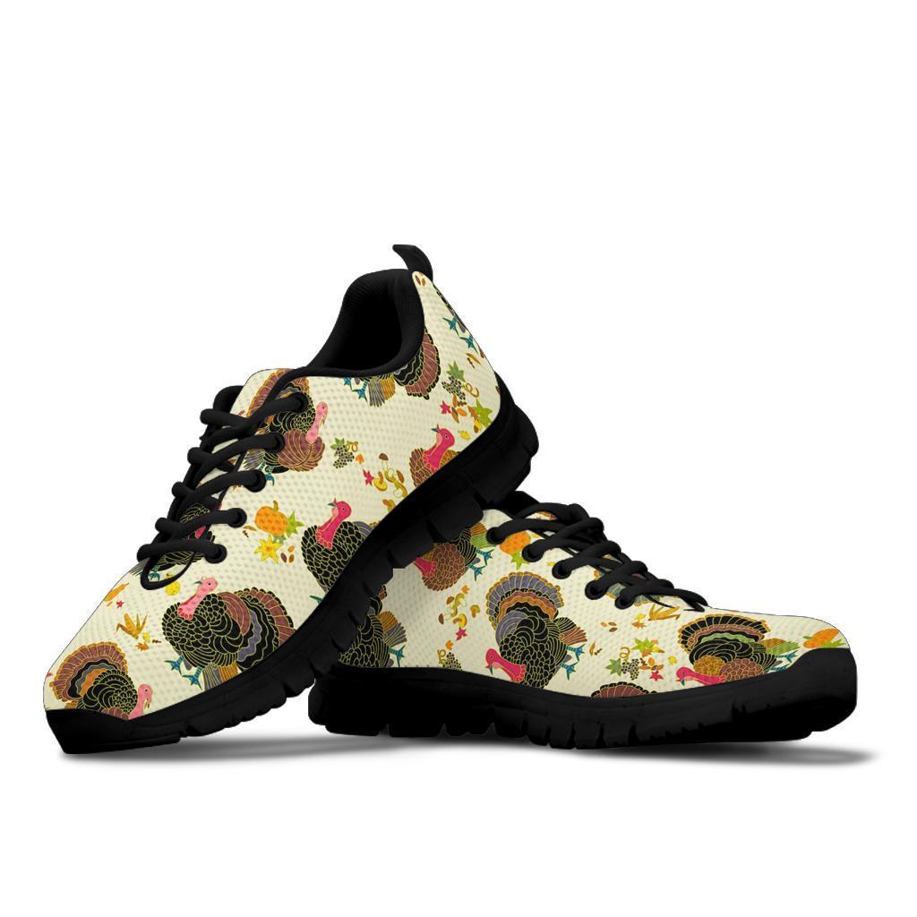 Thankgiving Turkey Print Pattern Sneaker Shoes For Men Women-grizzshop