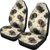 Thankgiving Turkey Print Pattern Universal Fit Car Seat Covers-grizzshop