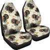 Thankgiving Turkey Print Pattern Universal Fit Car Seat Covers-grizzshop