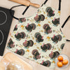 Thankgiving Turkey Print Pattern Women's Apron-grizzshop