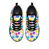 The 7 Chakras And Reiki Print Pattern Black Sneaker-grizzshop