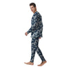 The Great Kanagawa Wave Print Pattern Men's Pajamas-grizzshop