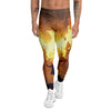 The Man And Phoenix Print Men's Leggings-grizzshop