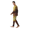 The Man And Phoenix Print Men's Pajamas-grizzshop