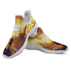 The Man And Phoenix Print White Athletic Shoes-grizzshop