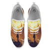 The Man And Phoenix Print White Athletic Shoes-grizzshop