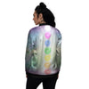 The Seven Chakras And Reiki Print Women's Bomber Jacket-grizzshop