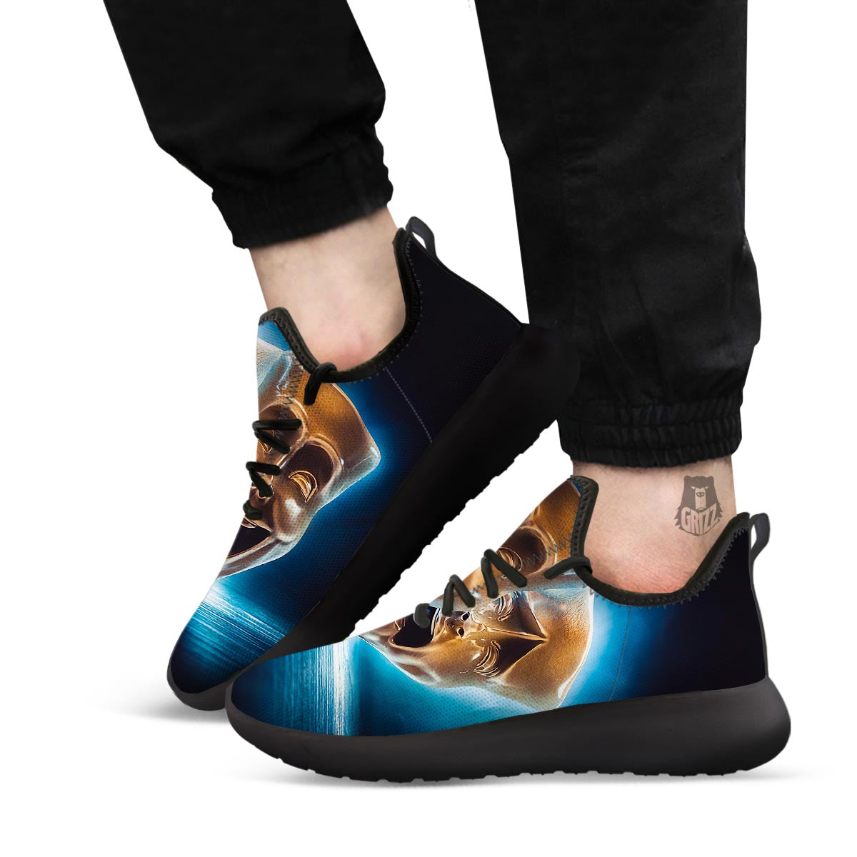 The Theatre Masks Sock And Buskin Black Athletic Shoes-grizzshop