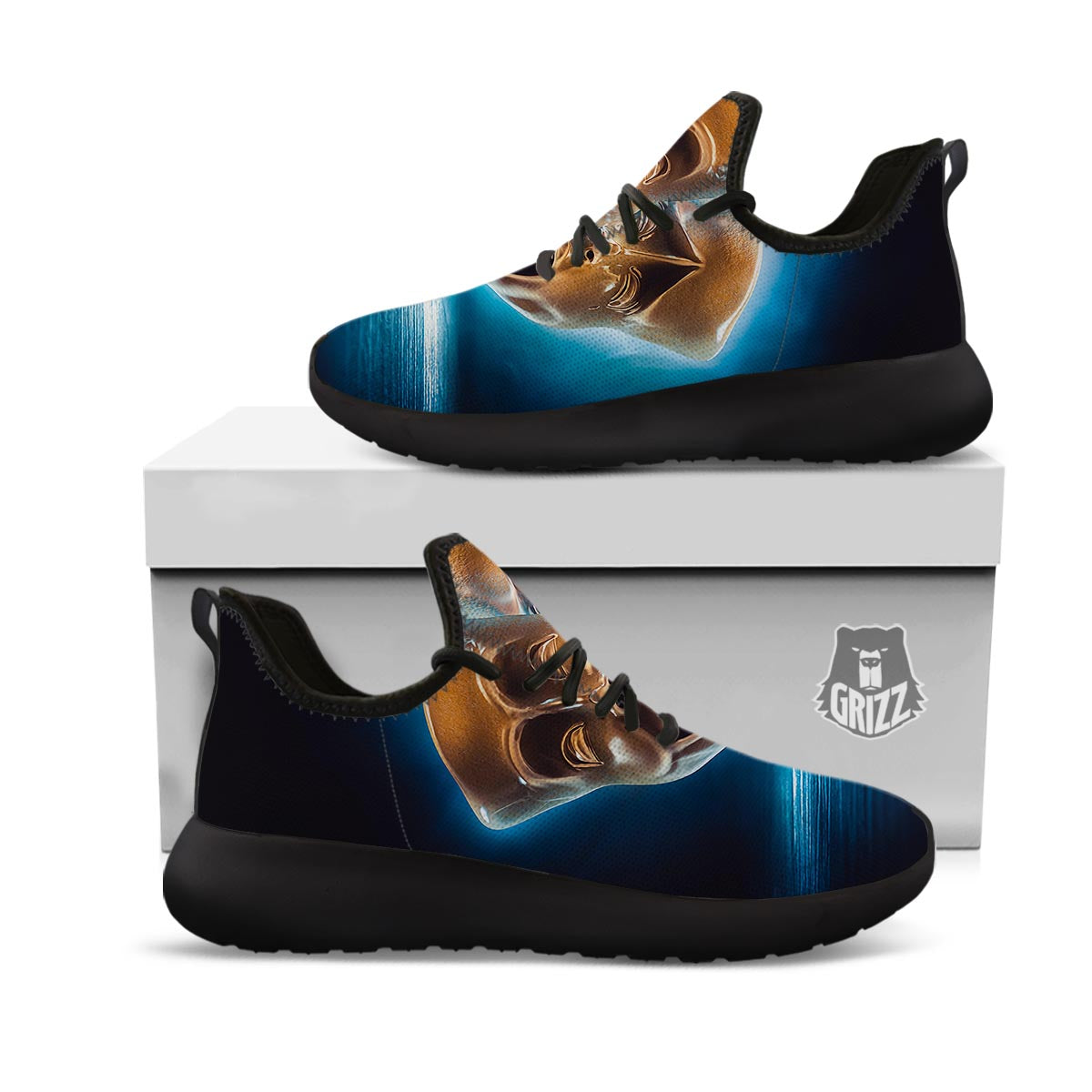 The Theatre Masks Sock And Buskin Black Athletic Shoes-grizzshop