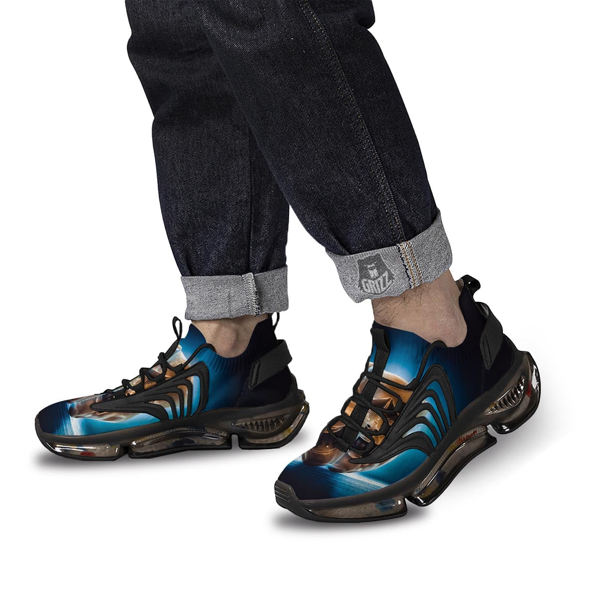 The Theatre Masks Sock And Buskin Black Gym Shoes-grizzshop