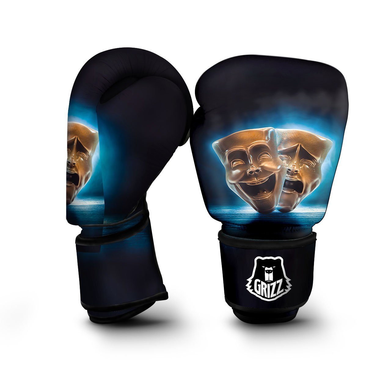 The Theatre Masks Sock And Buskin Boxing Gloves-grizzshop