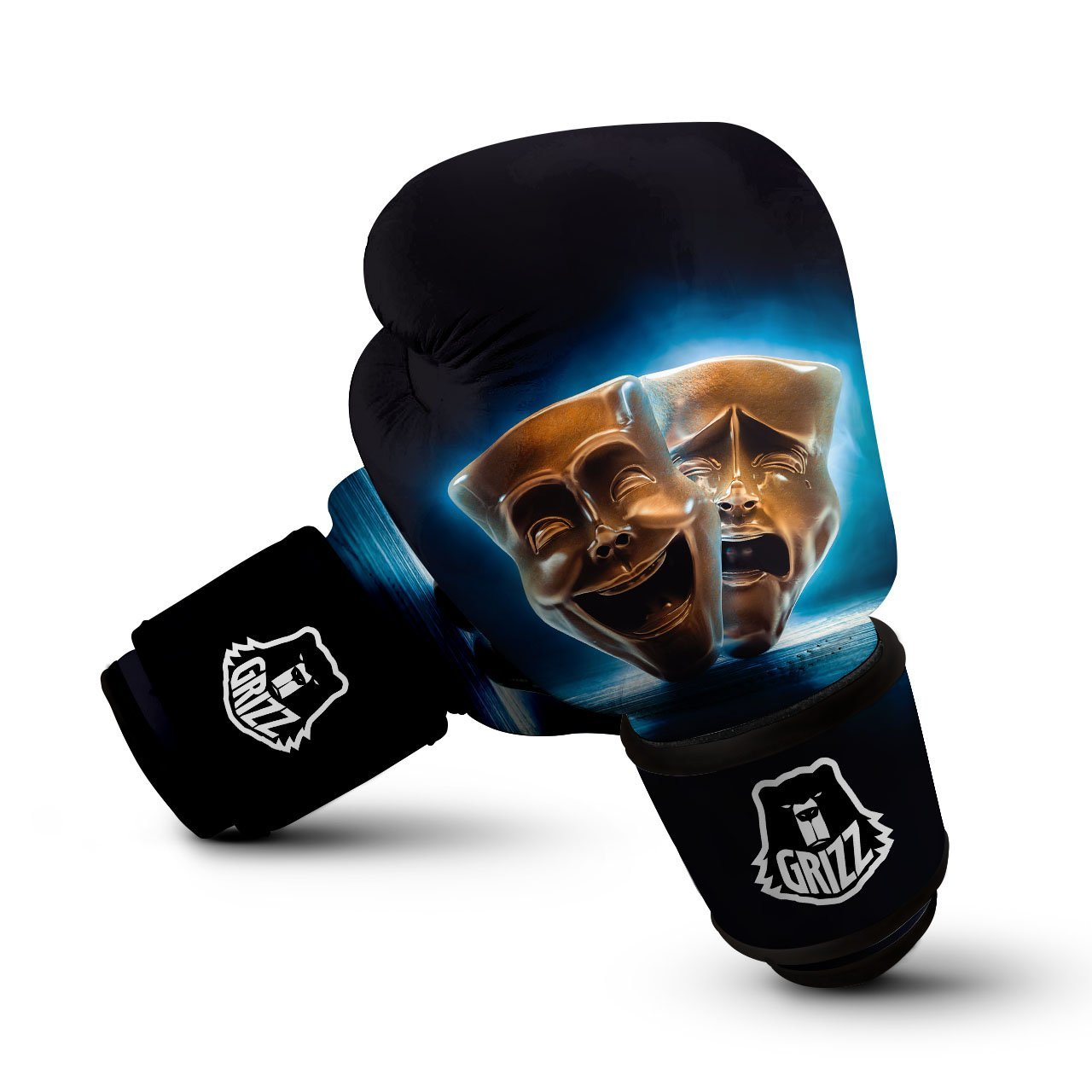 The Theatre Masks Sock And Buskin Boxing Gloves-grizzshop