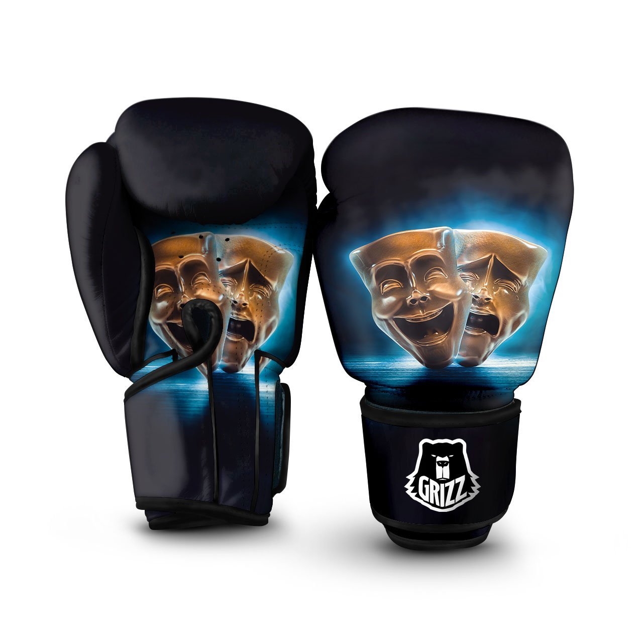 The Theatre Masks Sock And Buskin Boxing Gloves-grizzshop