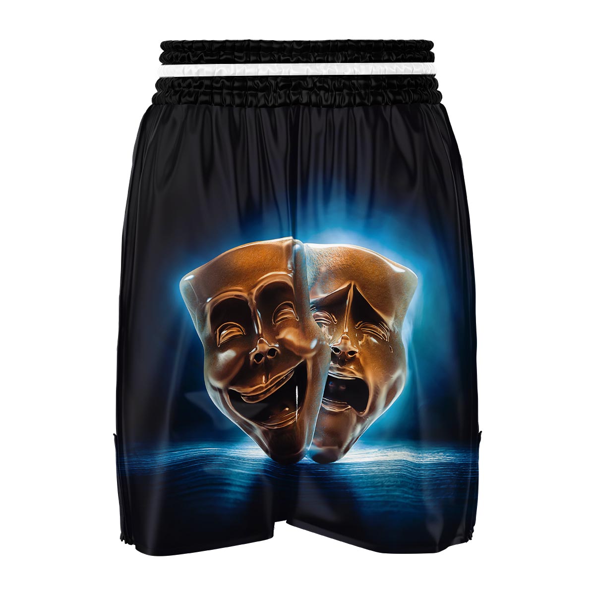 The Theatre Masks Sock And Buskin Boxing Shorts-grizzshop