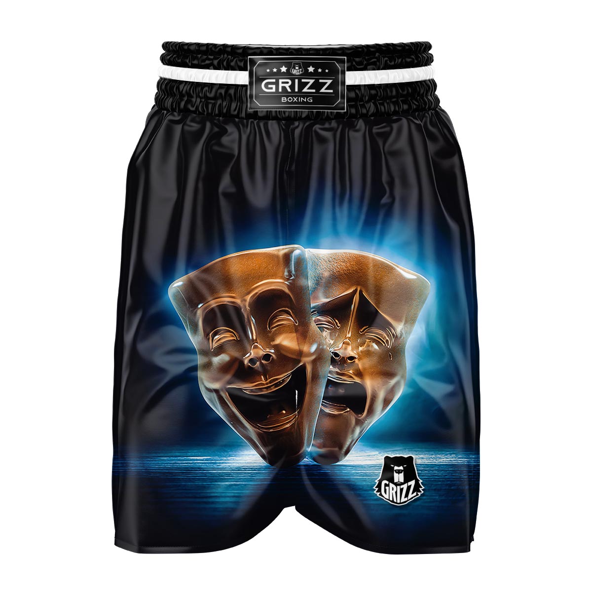The Theatre Masks Sock And Buskin Boxing Shorts-grizzshop