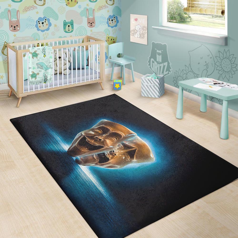 The Theatre Masks Sock And Buskin Floor Mat-grizzshop