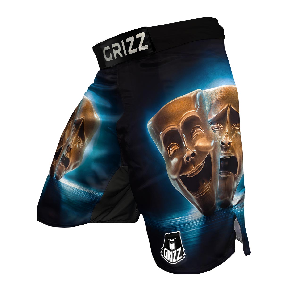 The Theatre Masks Sock And Buskin MMA Shorts-grizzshop