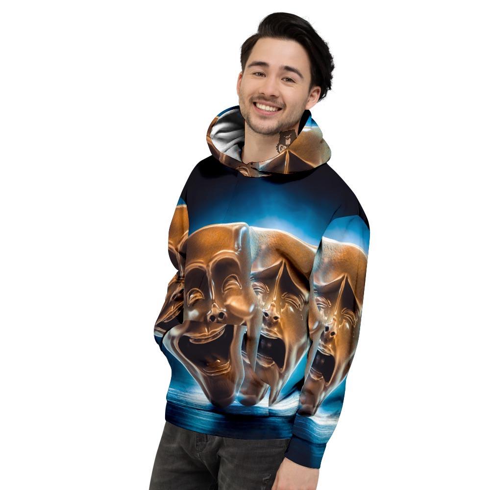 The Theatre Masks Sock And Buskin Men's Hoodie-grizzshop