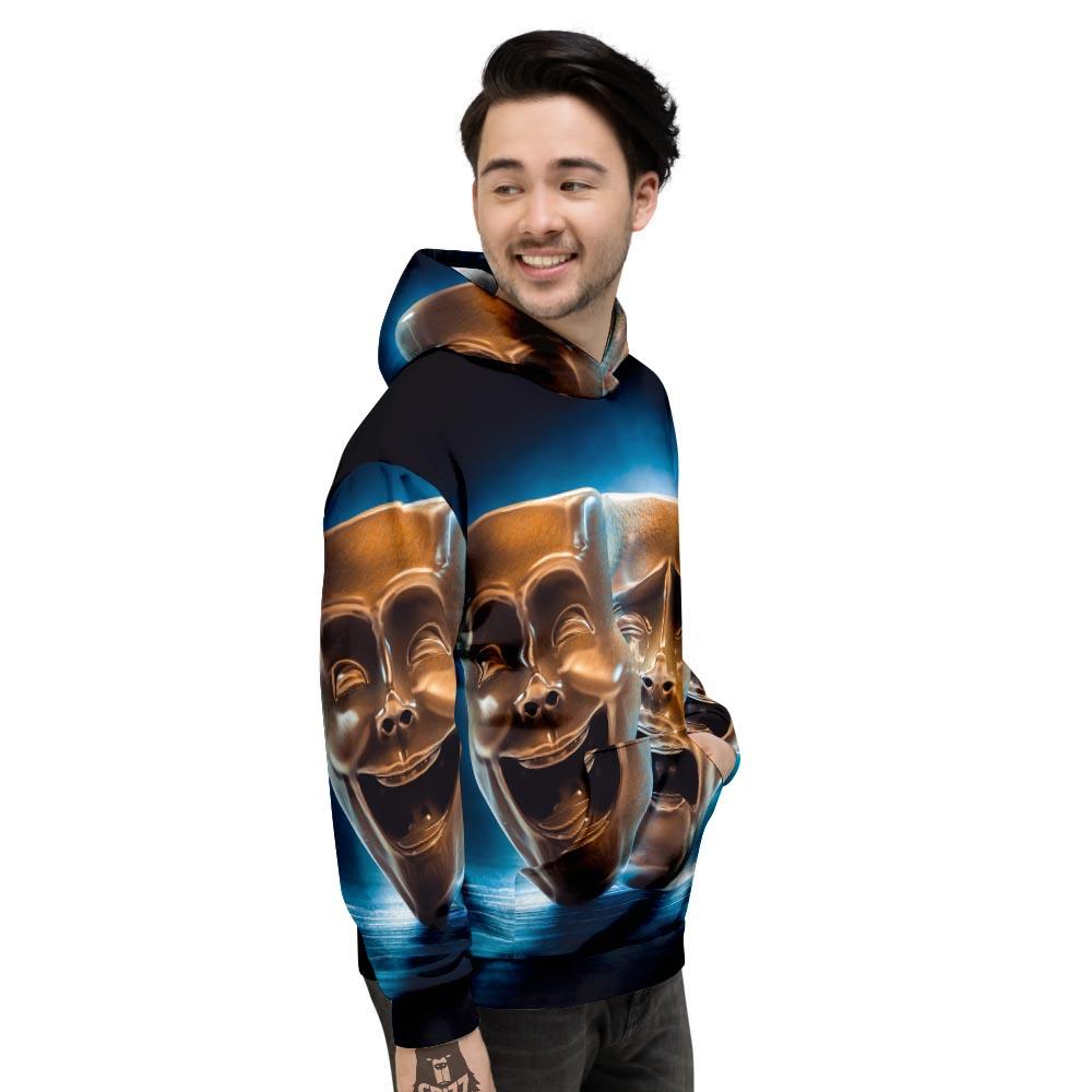 The Theatre Masks Sock And Buskin Men's Hoodie-grizzshop