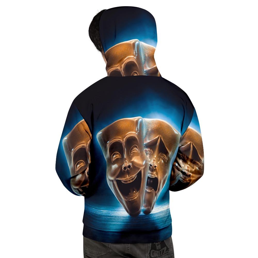 The Theatre Masks Sock And Buskin Men's Hoodie-grizzshop