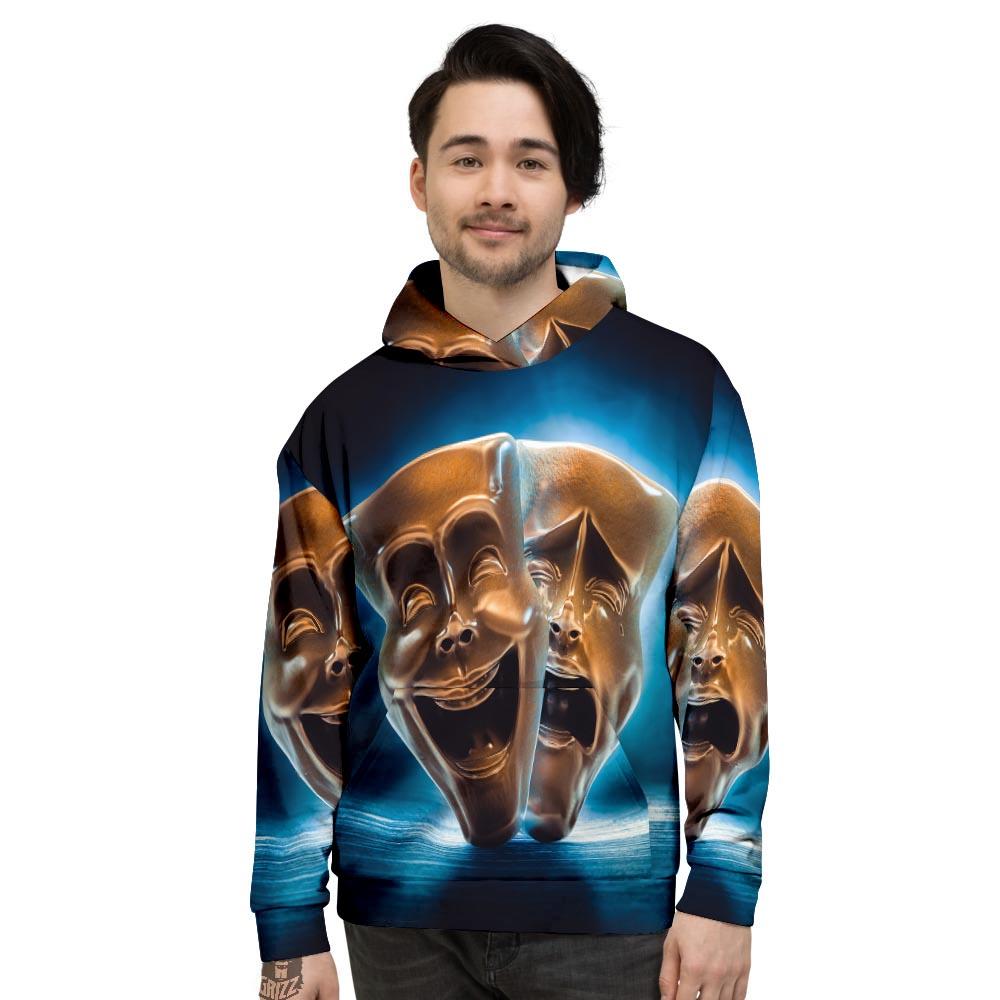 The Theatre Masks Sock And Buskin Men's Hoodie-grizzshop