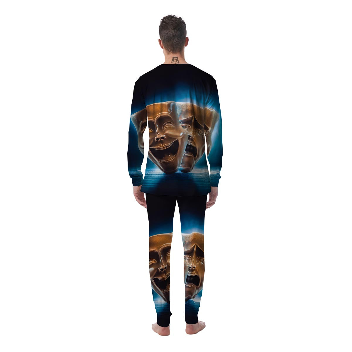 The Theatre Masks Sock And Buskin Men's Pajamas-grizzshop