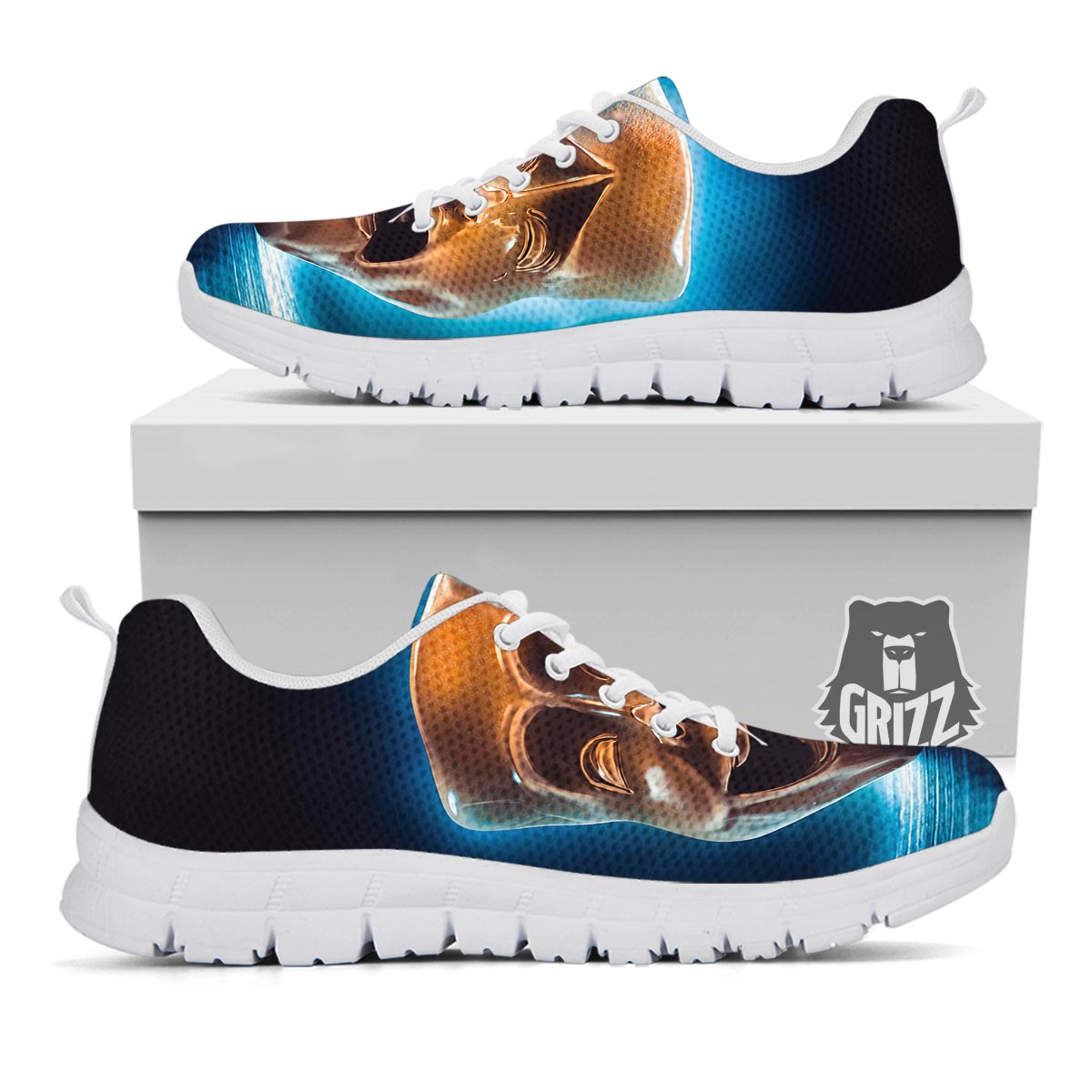 The Theatre Masks Sock And Buskin White Sneaker-grizzshop