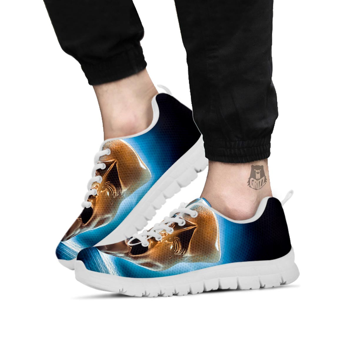 The Theatre Masks Sock And Buskin White Sneaker-grizzshop
