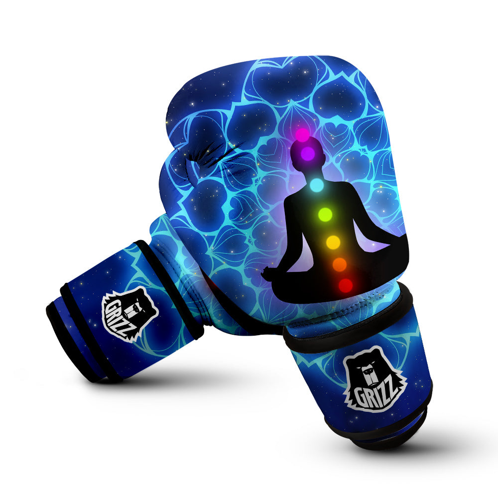The Universe Chakras Print Boxing Gloves-grizzshop