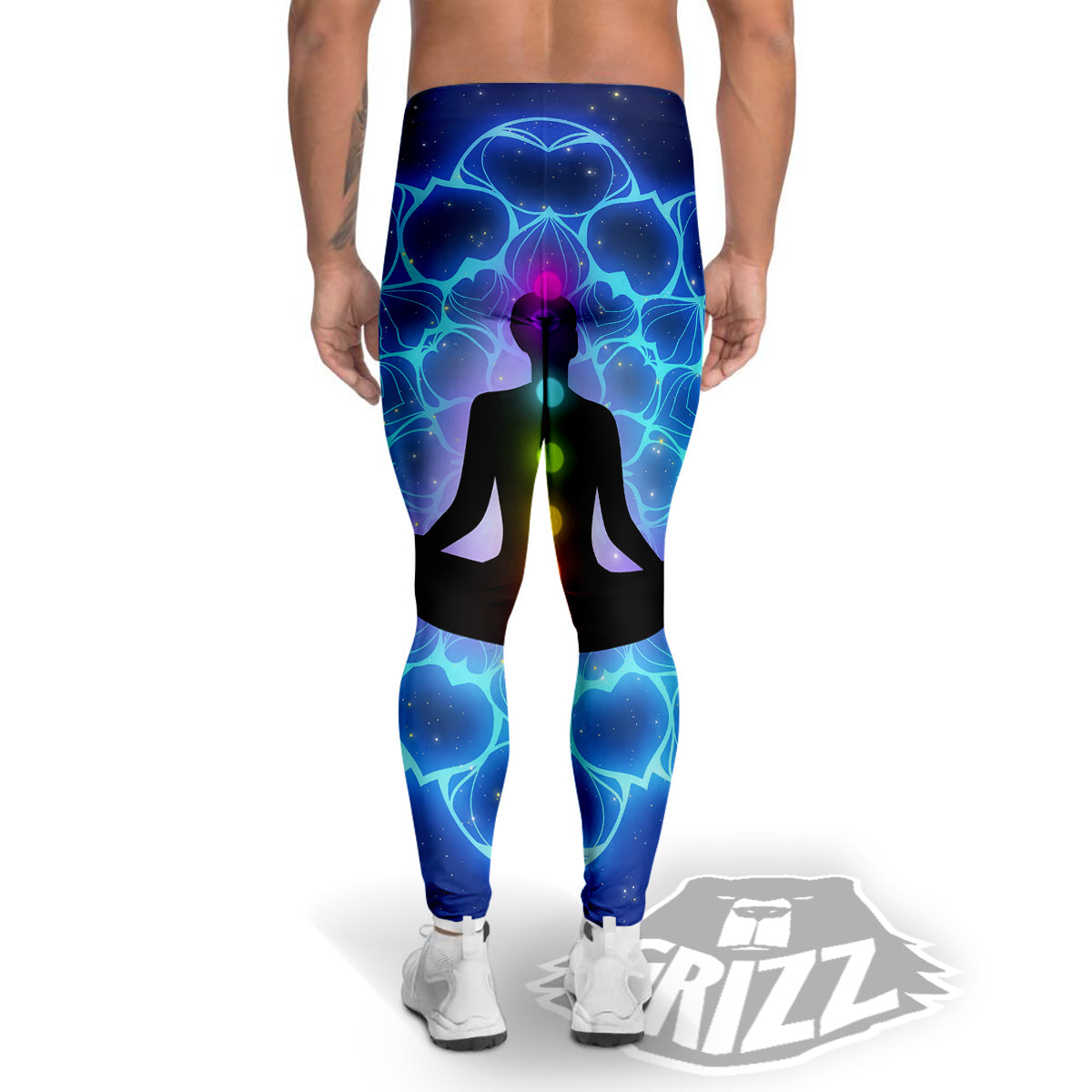 The Universe Chakras Print Men's Leggings-grizzshop