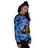 The Universe Chakras Print Women's Bomber Jacket-grizzshop