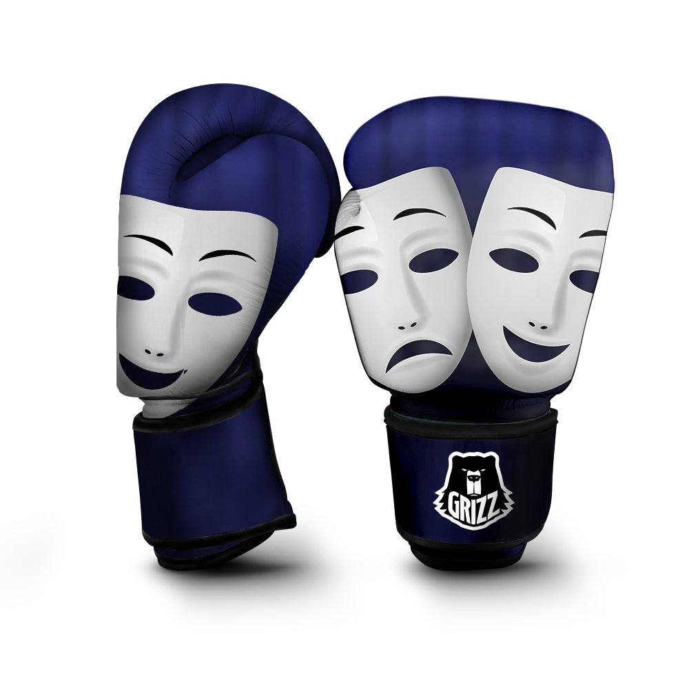 Theater Masks Tragedy And Comedy Print Boxing Gloves-grizzshop