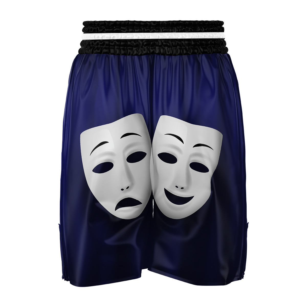 Theater Masks Tragedy And Comedy Print Boxing Shorts-grizzshop
