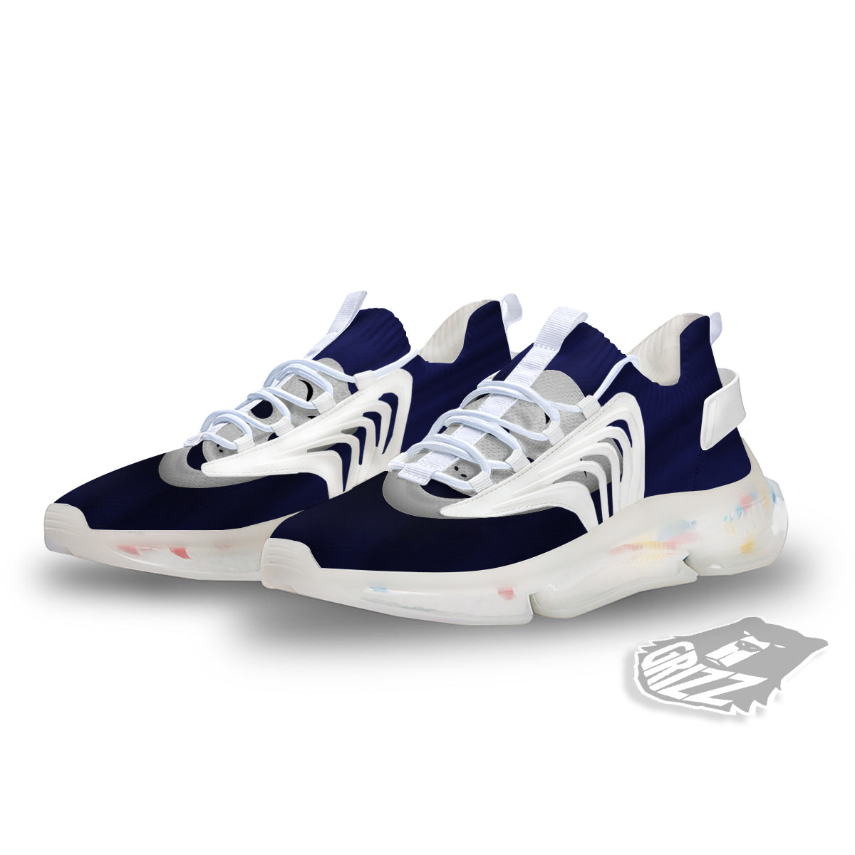 Theater Masks Tragedy And Comedy Print White Gym Shoes-grizzshop