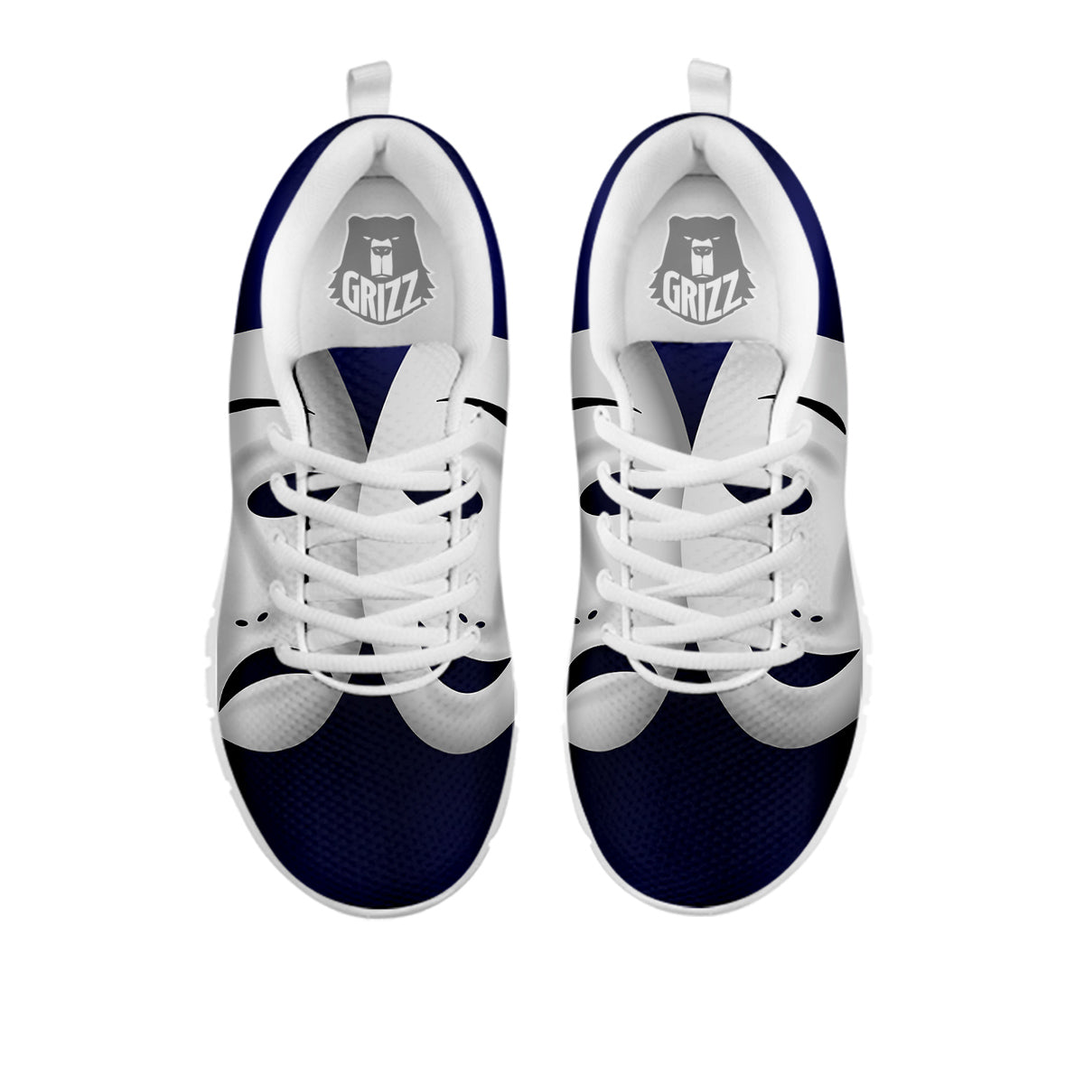 Theater Masks Tragedy And Comedy Print White Sneaker-grizzshop