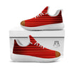 Theater Red Curtain Print White Athletic Shoes-grizzshop