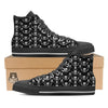 Theme Pirate Print Pattern Black High Top Shoes-grizzshop