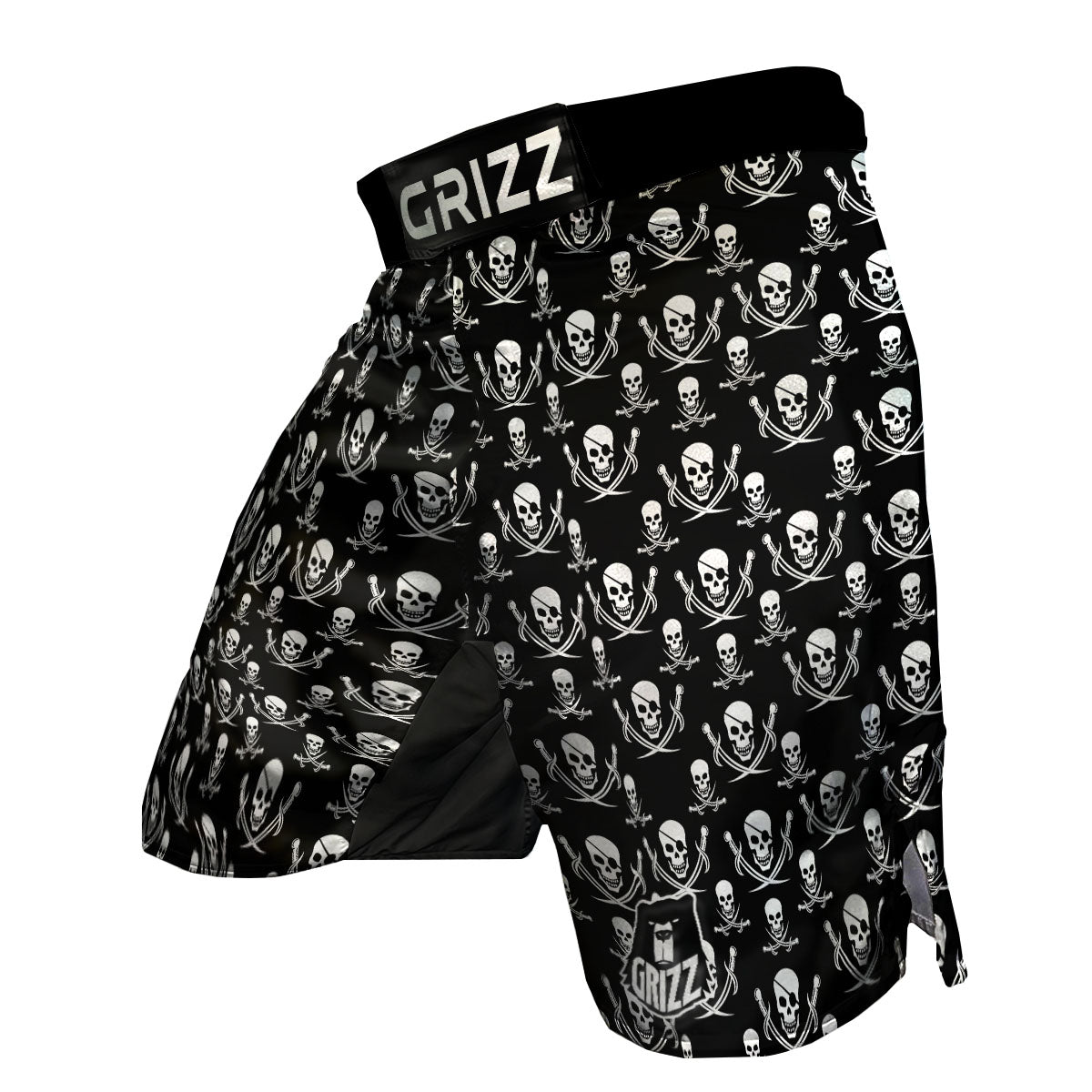 Theme Pirate Print Pattern MMA Shorts-grizzshop
